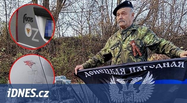 先輩は自分の車に親ロシアのシンボルを貼り付けた。彼は法廷で悔い改め、処罰を免れた​​ - iDNES.cz