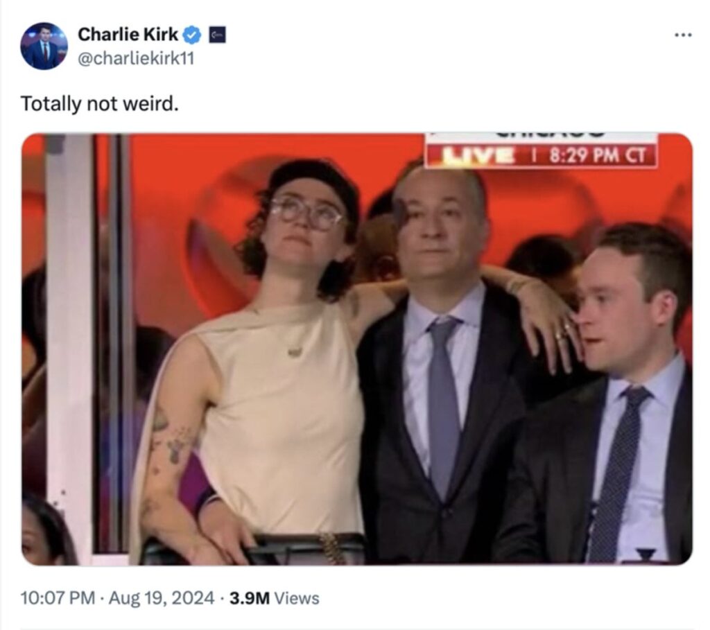ダグ・エムホフ、民主党全国大会で娘エラを抱きしめたことで共和党から非難される