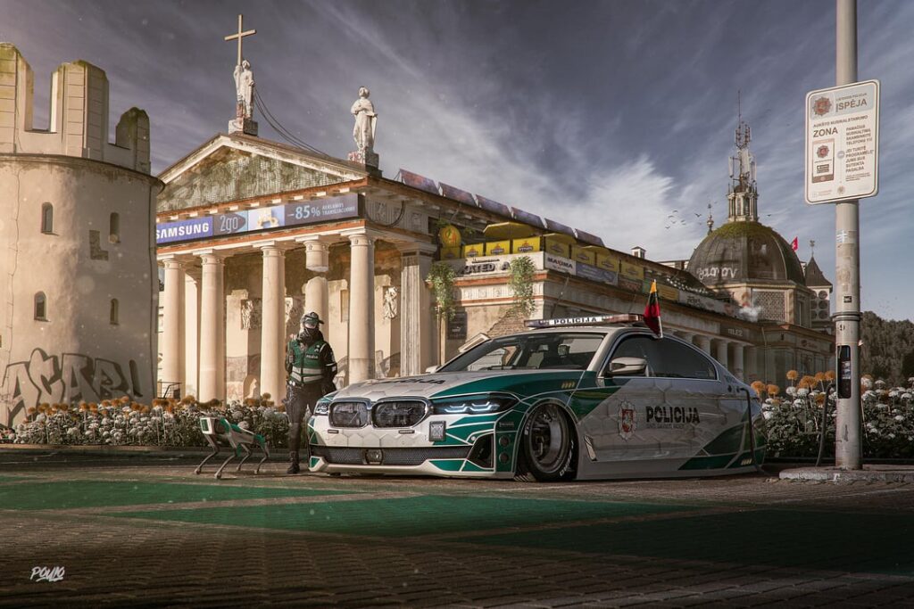 ANZ - 新しい Photoshop 作品 #Cyber​​Vilnius シリーズ。