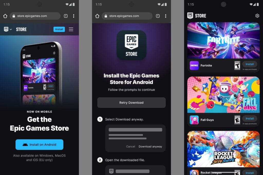 Epic Gamesが独自アプリストア「Epic Games Store」モバイル版を開設、日本でもAndroid版がオープン