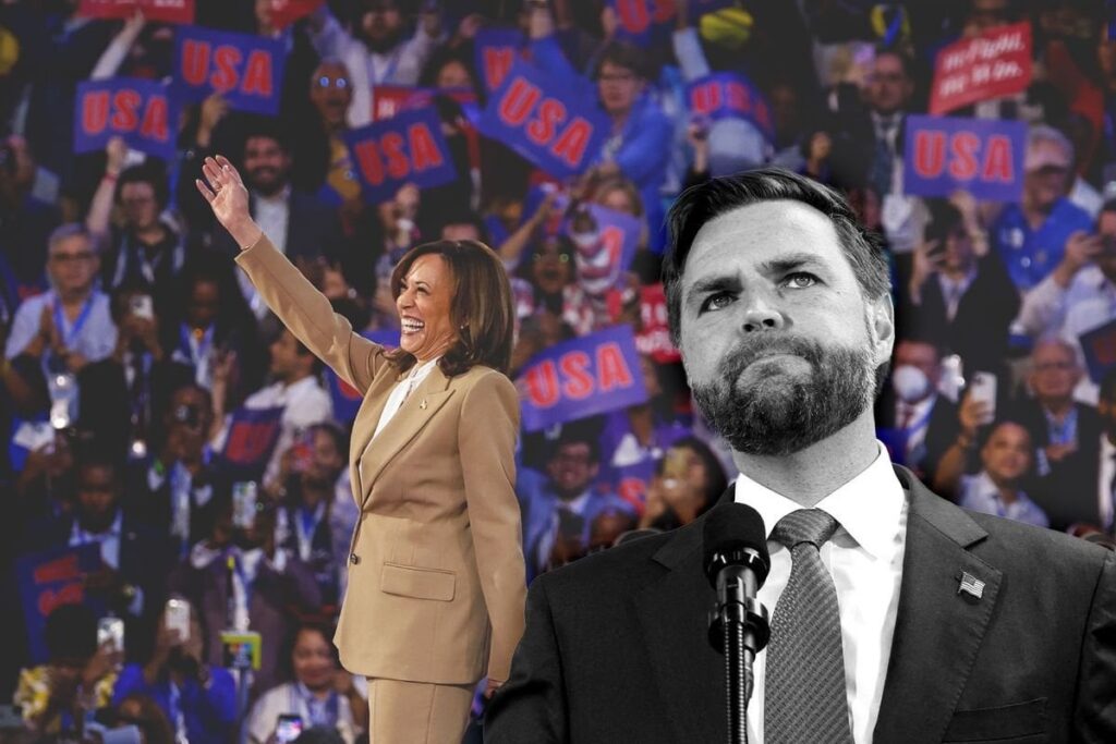 JD ヴァンスの「偽の世論調査」に関する苦情は、民主党全国大会での大規模なエネルギー爆発によって根絶された