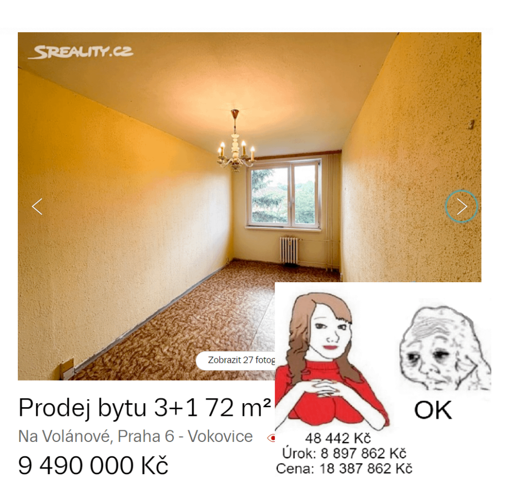 プラハの若者向けの住宅: