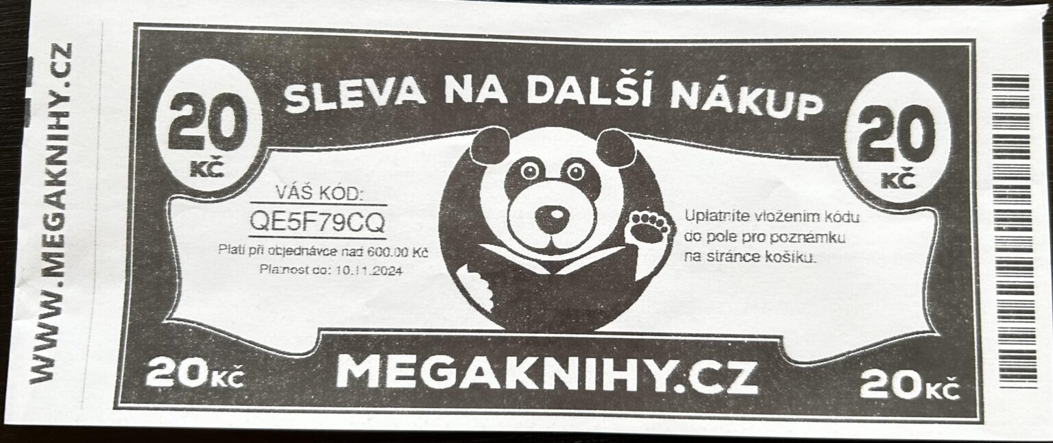 Megabook が 20 CZK 割引