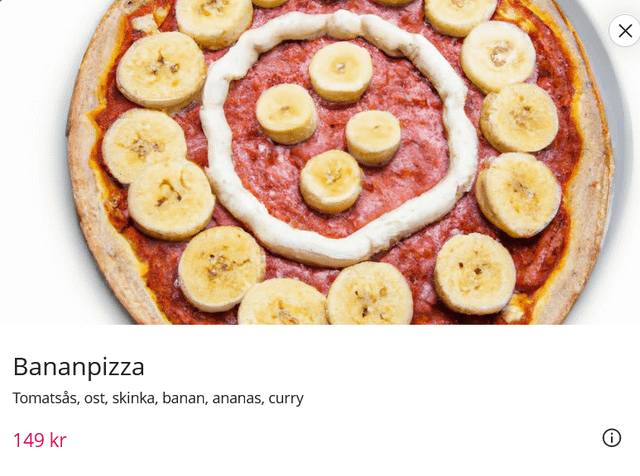 Foodora のピザの写真