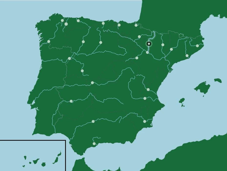 今日私はスペインの26の主要な川の名前を学びました