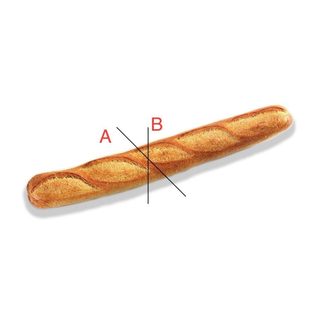 バゲットやストックブルードをどのようにスライスしますか？