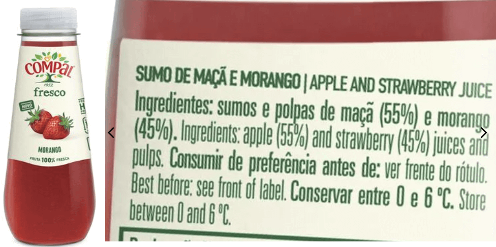 コンパル「ストロベリー」：やっぱり55％はリンゴ