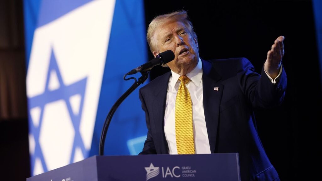 トランプ氏はハリス氏に負けた場合、「ユダヤ人が大きな影響を及ぼすだろう」と語る