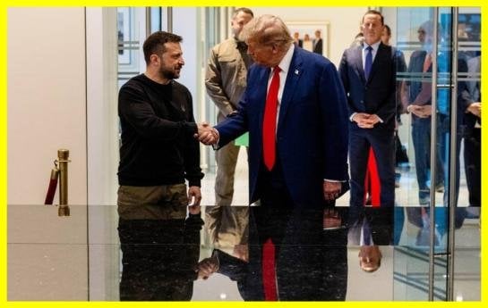 ニューヨークでのゼレンスキー氏との会談でトランプ大統領「ゼレンスキー氏は信じられないほどの試練を経験している。私は彼やプーチン氏と良好な関係を築いている…」