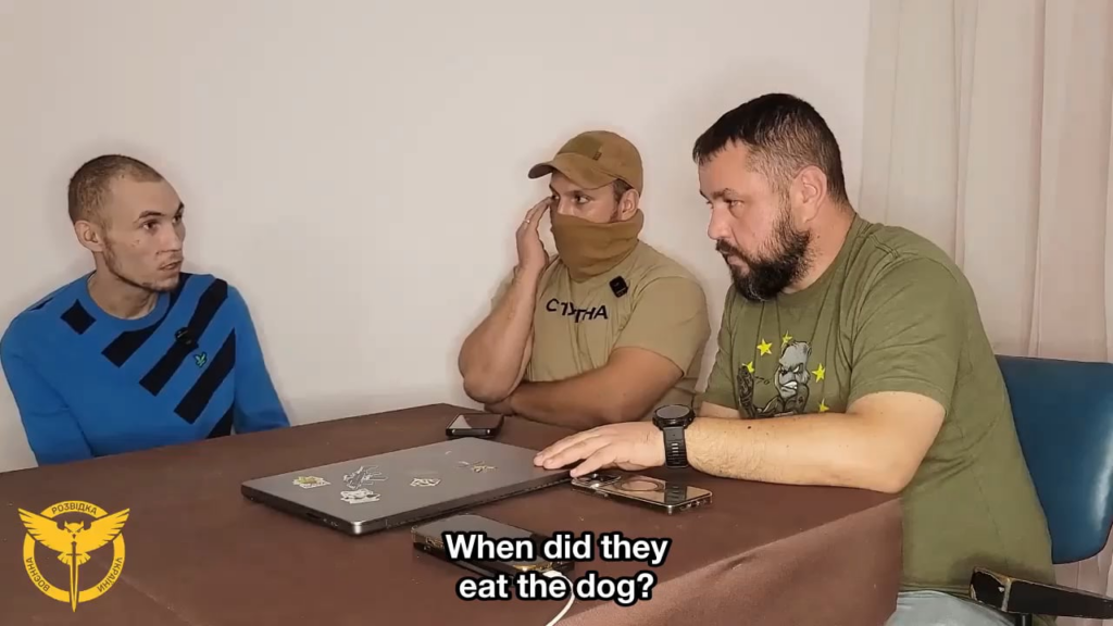 ボフチャンスク骨材工場で最近捕らえられたロシア人捕虜は、自身の経験を語った。彼は、食料不足がどのようにして犬、猫、ヤギを食べるようになったのか、自殺や食料を盗んだために仲間を殺害する事件が起きたのかを説明した。