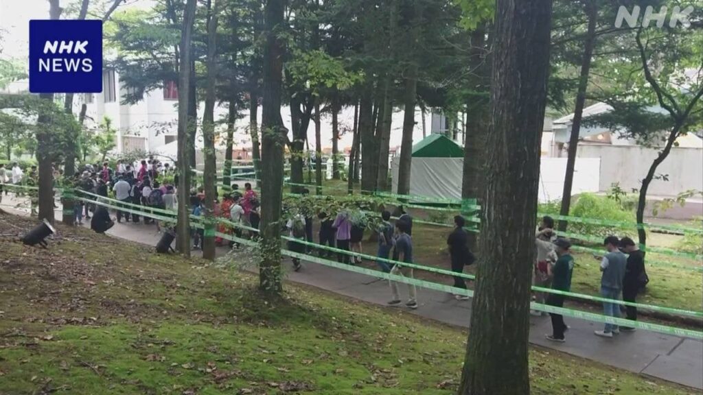 長野 佐久 アニメソングイベント開催の公園で男性1人が刃物で腹を刺される