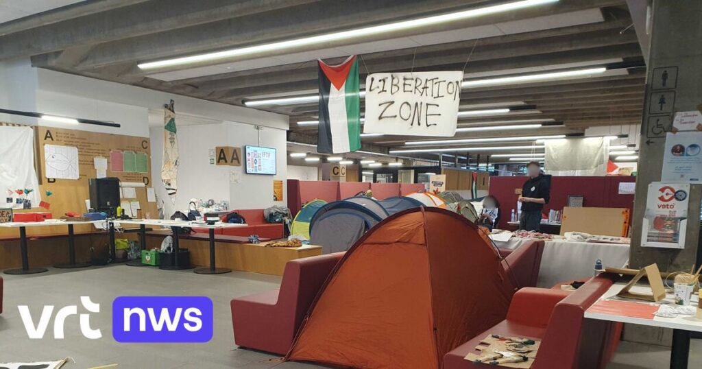 4ヶ月後、親パレスチナ活動家らがルーヴェン・カトリック大学の建物を去る