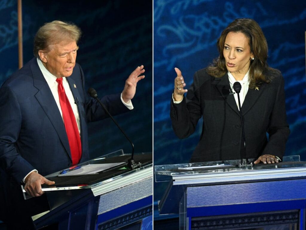 ハリス氏、アラバマ対ジョージアのフットボールの試合を観戦中のトランプ大統領を討論で嘲笑する広告を放映