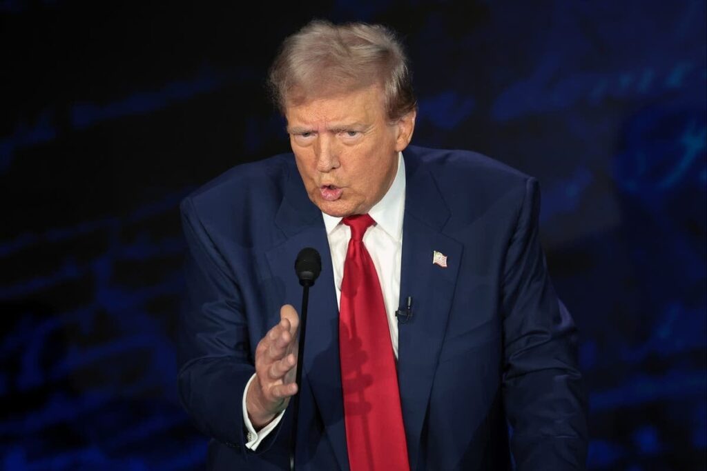 トランプ氏、ペットを食べるという虚偽の主張を繰り返す、共和党候補が暴走、ハリス氏を唖然とさせる