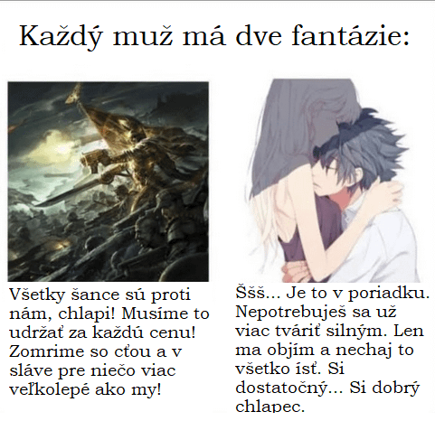 すべての人は 2 つの空想を持っています。