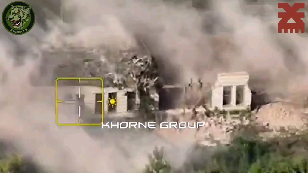 ウクライナ航空隊がヴェセロエのロシア軍陣地をJDAM誘導爆弾で攻撃。ロシア、クルスク州。2024年9月。位置情報: 51.2805332, 34.5538326