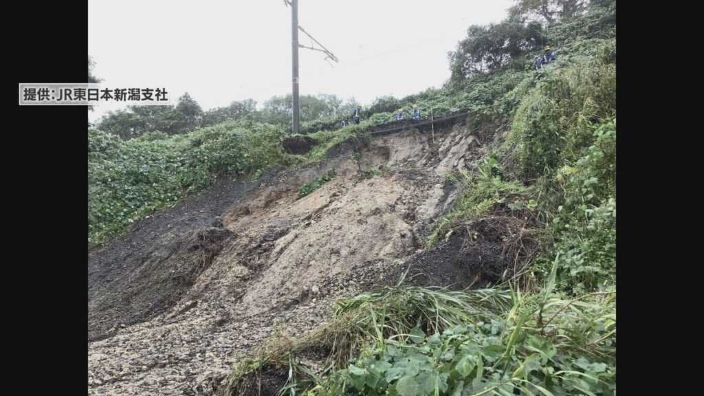 JR羽越線 村上～間島で線路の道床が流出「復旧作業完了まで相当の時間要する見込み」村上～間島は当面運転見合わせに 新潟県村上市