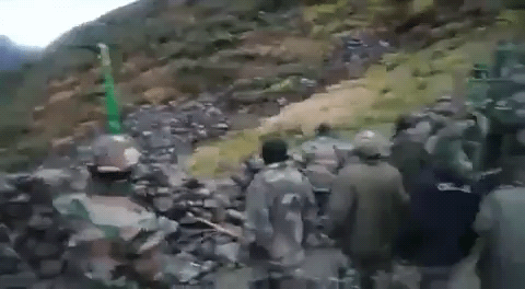 Due to an agreement in 1996 , india and china cannot use guns or bombs during border clash escalations, so this is how they fought in 2021.