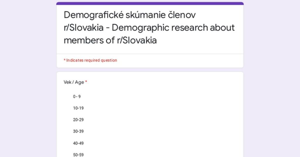 「平均r/スロバキアredditor」調査を25.9まで開始 「平均r/スロバキアredditor」調査を25.9まで開始