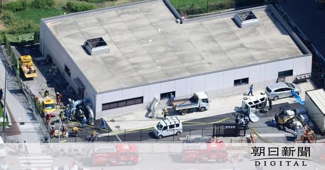 大阪市西区のポンプ施設で爆発、4人けが 住宅街で「ドーン」と衝撃