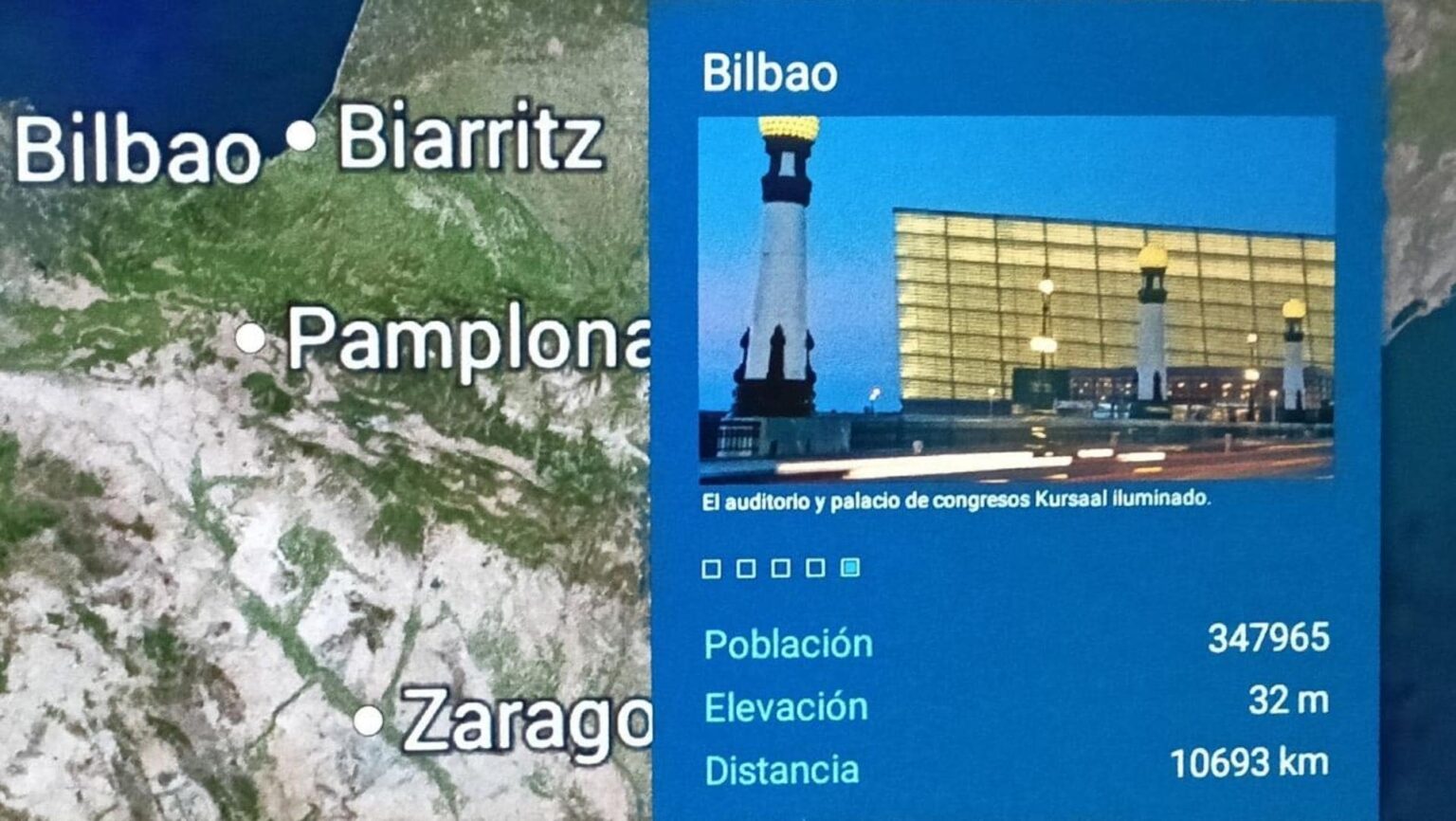 有名な国際航空会社がサン セバスティアンの写真を使用して数百万人の乗客にビルバオを紹介