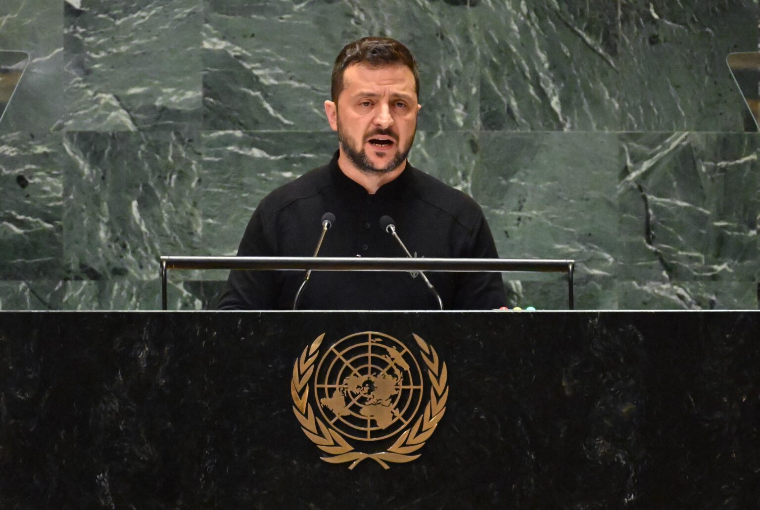 ウォロディミル・ゼレンスキー大統領、ニューヨークでの第79回国連総会で演説