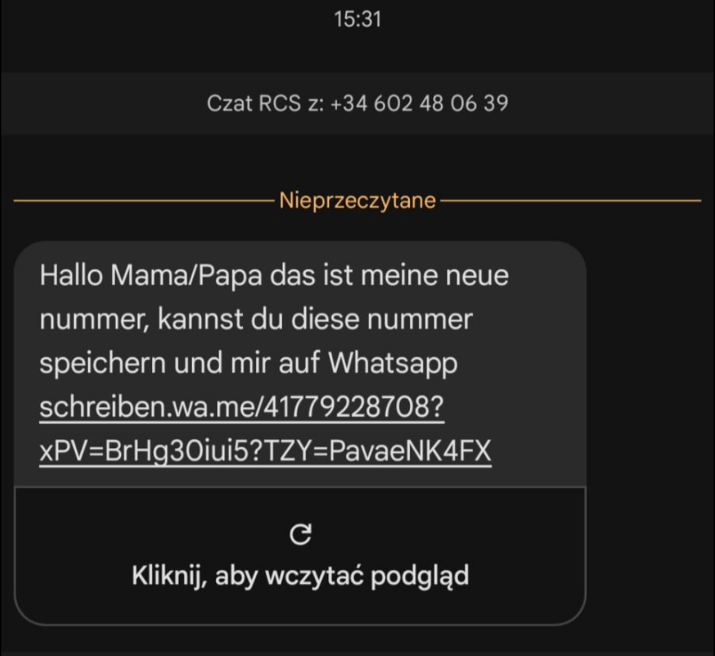 新しい WhatsApp 詐欺: お父さん/お母さん、これが私の新しい番号です