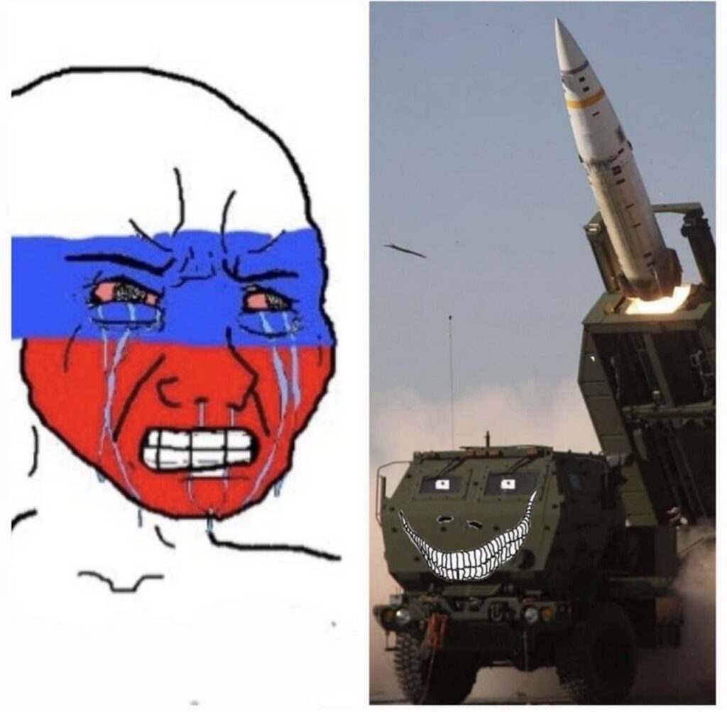 ロシアは、HIMARS が大量の死傷者を出しているため、プーチン大統領に何らかの対応を懇願している。米国の兵器が戦場で最強の雨を降らせている。出典はコメント欄