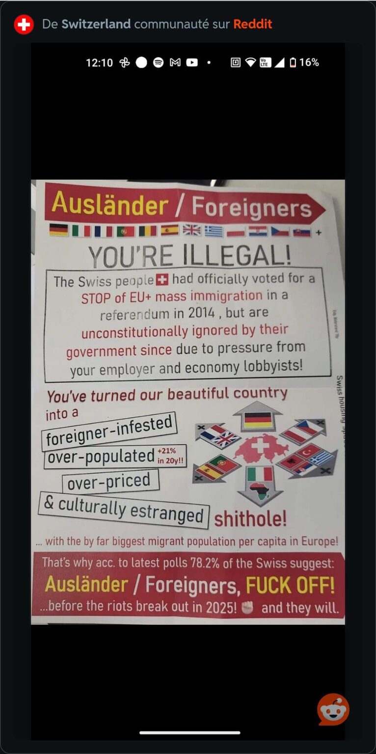 ポーランド人もスイスで被害に遭うだろう😬