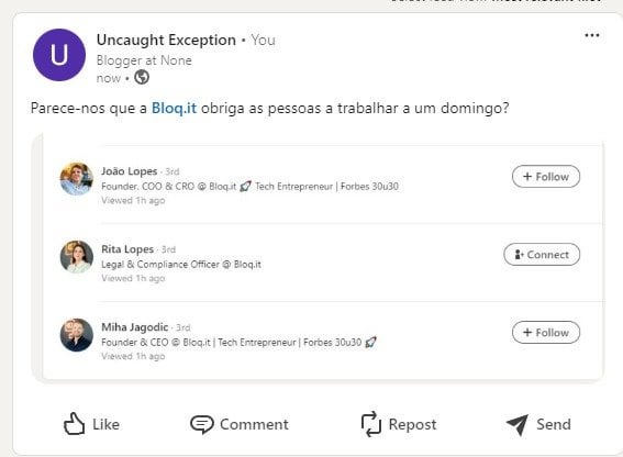Bloq.it が私たちのブログをブロックしたのではないかと疑っています