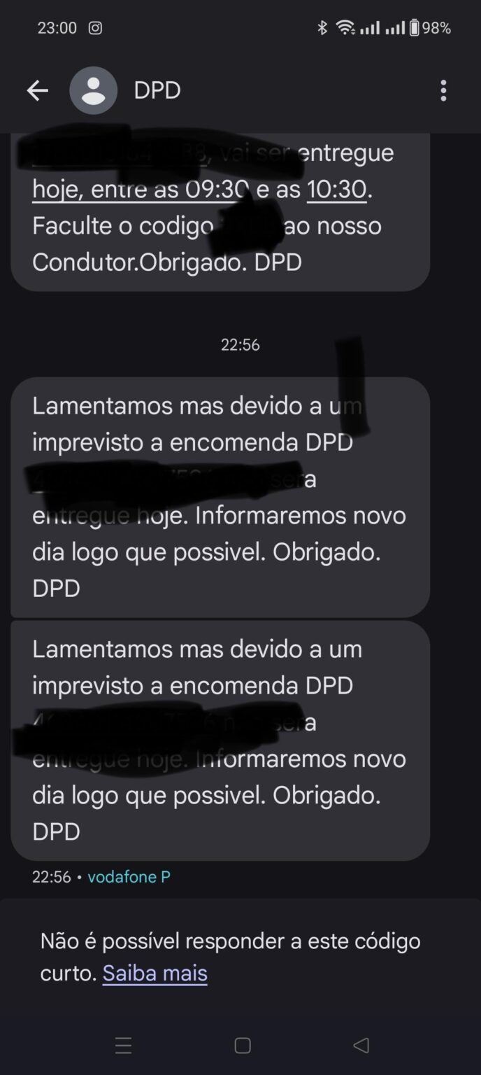 問題のある DPD