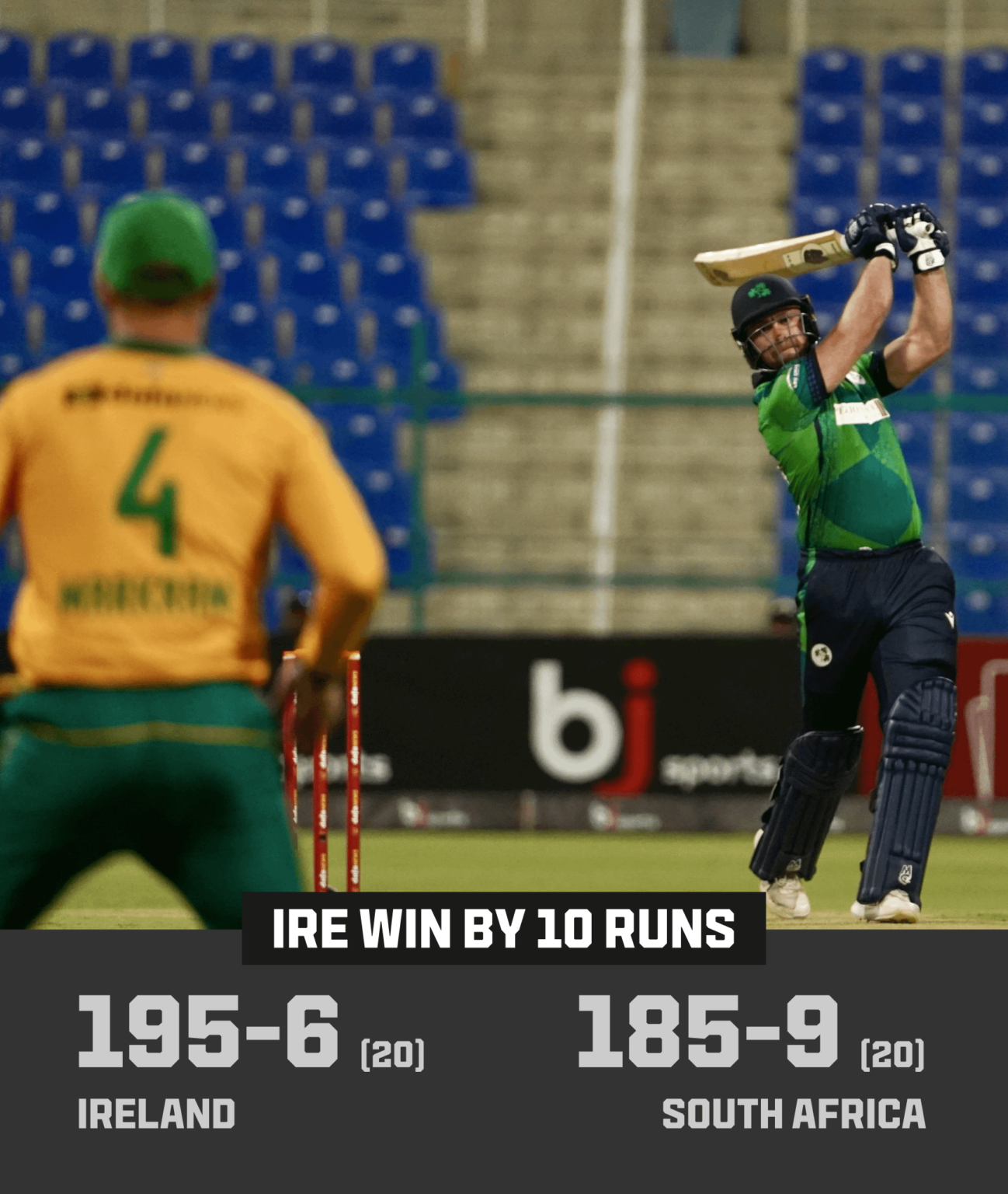 アイルランドは今年の T20 クリケット WC 準優勝者を破りました!