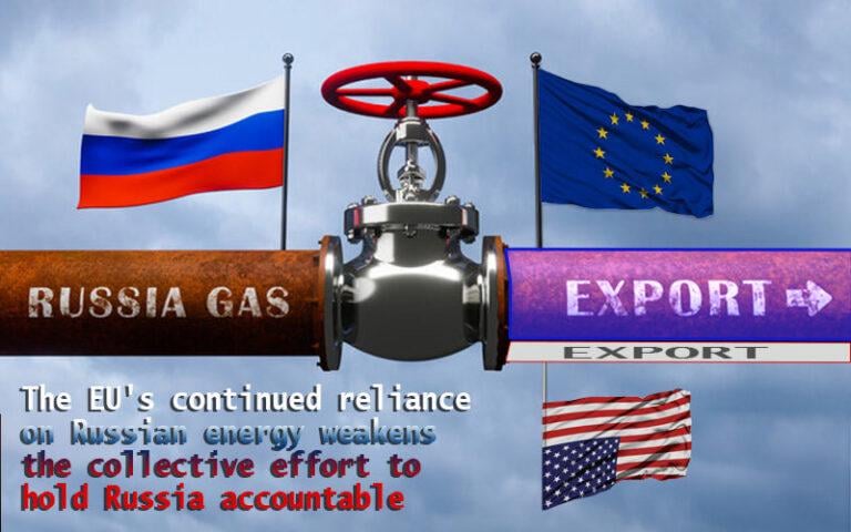 プーチン政権は、欧州への主要エネルギー供給国としての役割を強固にしており、EUは4月から6月にかけてロシアから127億立方メートルのガスを輸入した。これは、ロシアのエネルギーへの依存を減らし、ウクライナ侵略に対するロシアへの制裁を強化する必要があることを浮き彫りにしている。
