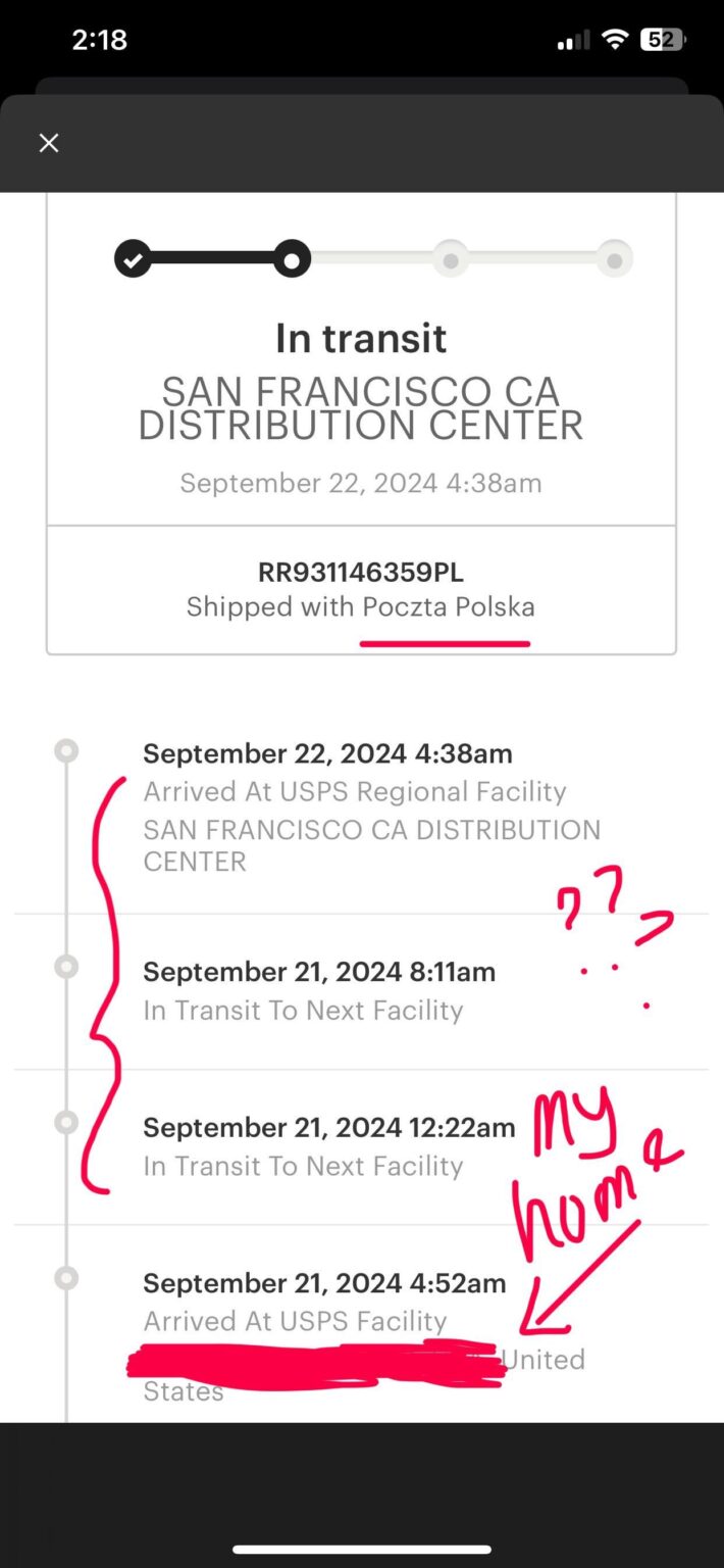 poczta polska郵便局が私の荷物を別の施設に転送していますが、その理由がわかりません poczta polska郵便局が私の荷物を別の施設に転送していますが、その理由がわかりません