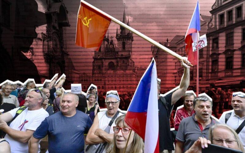 ロシア共産党のジュガーノフ党首によれば、ボヘミア・モラビア共産党（KSČM）がヨーロッパにおけるアメリカの拡大に反対する戦いを主導している。KSČMのメンバーの中には、チェコ共和国の現在の政治体制に対してより過激な行動を取ることを主張する者もいる。