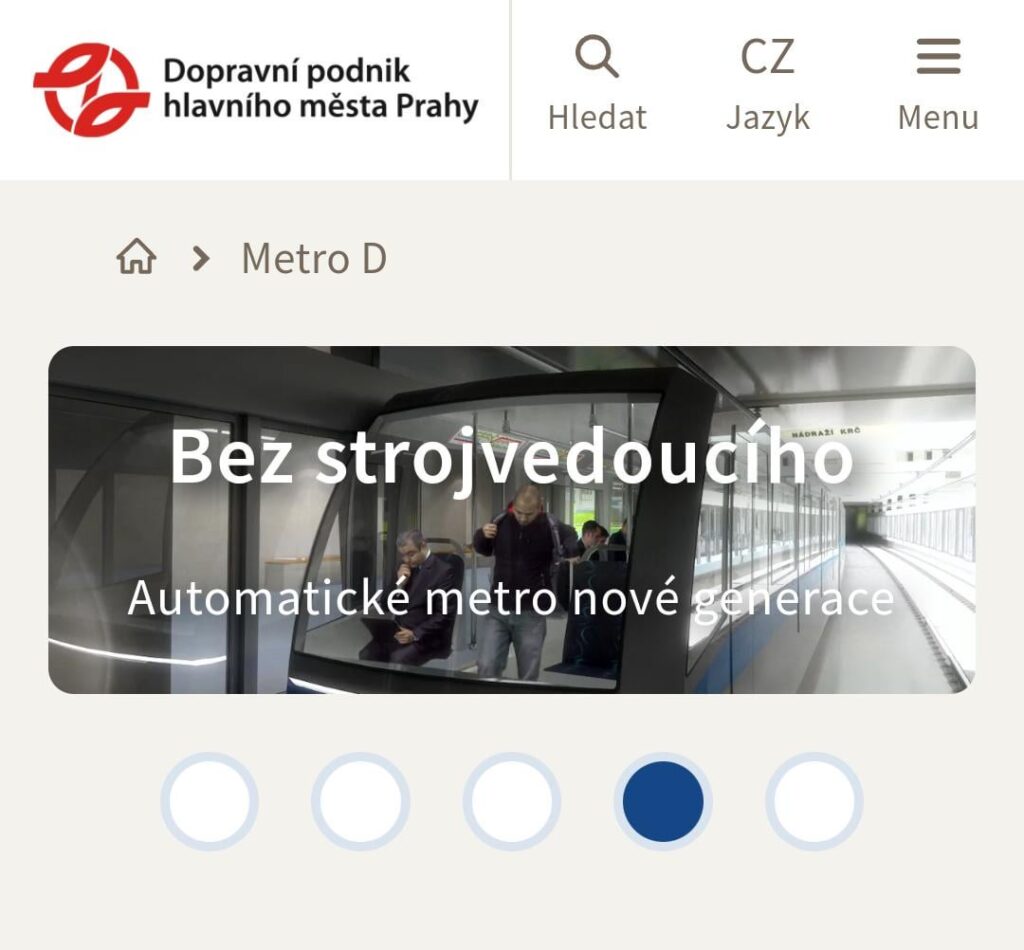 プラハの新しい地下鉄 D 線は無人運転となります。自動化はすぐに実現します...