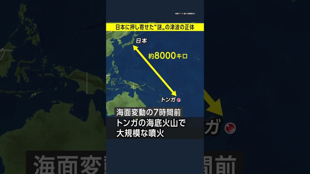 日本に押し寄せた不思議な津波の正体とは？／トンガ大規模噴火