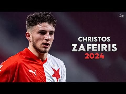 クリストス・ザフェイリス 2024 ハイライト - ギリシャ代表チームのスラヴィア・プラハとノルウェーの新星