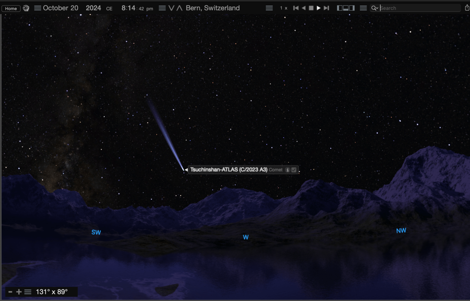 月山彗星-ATLAS(C/2023)は10月20日にかなり見えるはずです