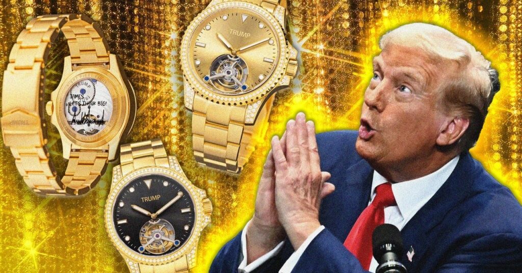 トランプ大統領の10万ドルの時計はこれまでで最も悲劇的なセレブの時計