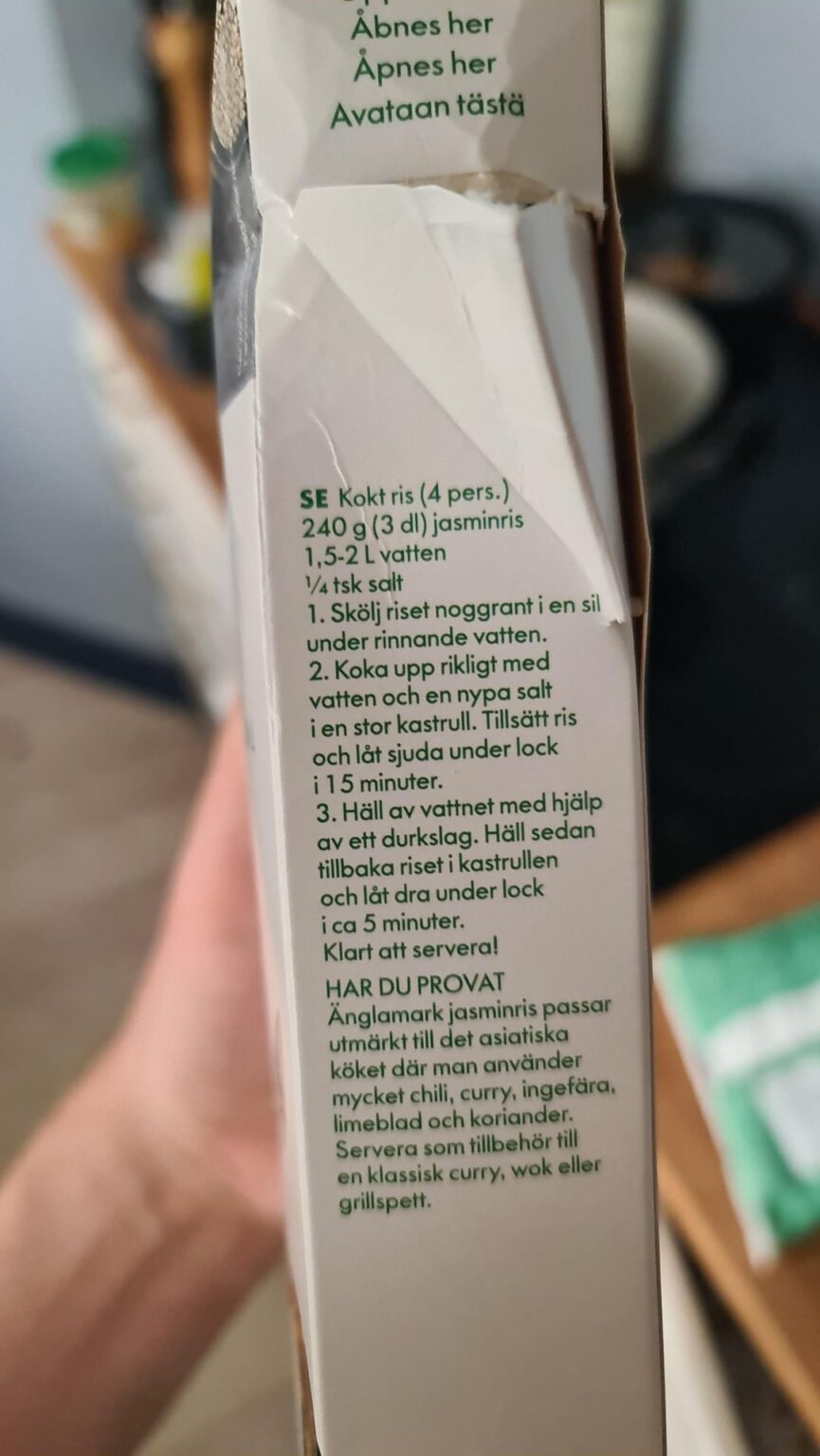 こんにちはスウェーデン。なぜ私たち（デンマークやノルウェー）とは違うご飯の炊き方をするのですか？