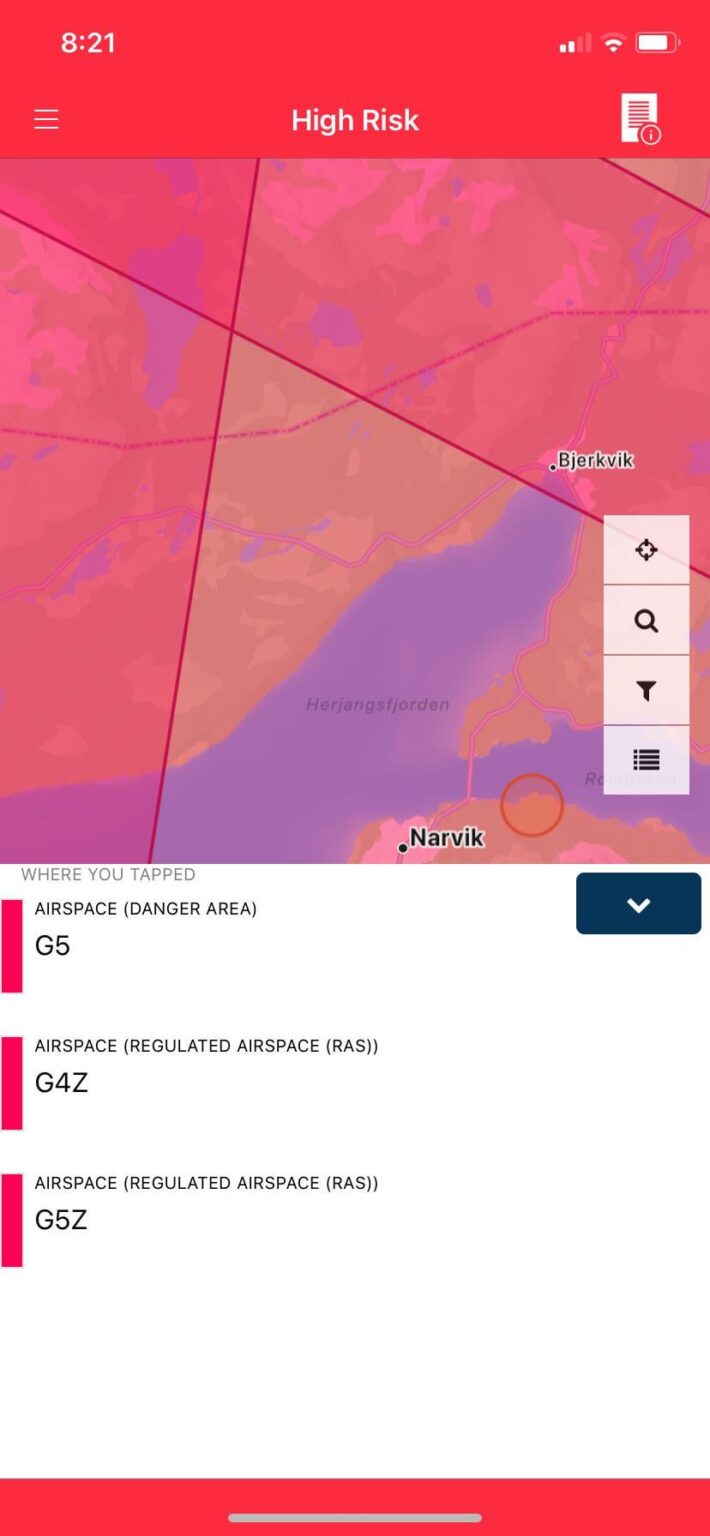 ノルウェーで飛行するドローン、Ninox アプリと混同される