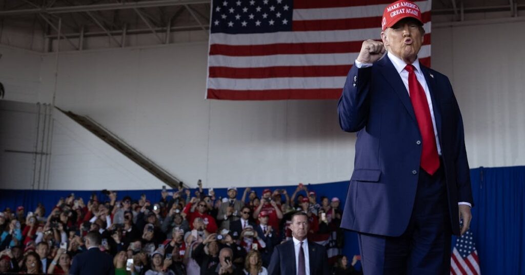 ポッドキャストの司会者、ランブリングを擁護しようと奮闘するトランプ大統領の顔に笑い