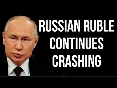 ロシアルーブルの暴落が続く（2023年10月以来の安値に到達）