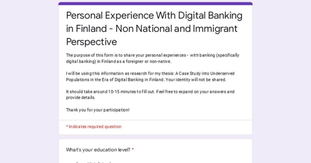 フィンランドにおけるデジタルバンキングの非国民的経験