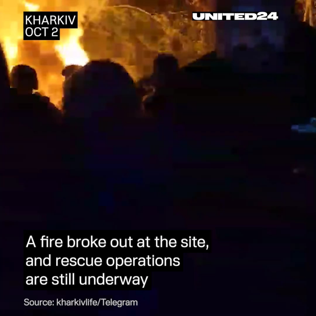 ロシアは5発の誘導爆弾でハリコフを攻撃した。 ３歳児を含む１０人が負傷した。