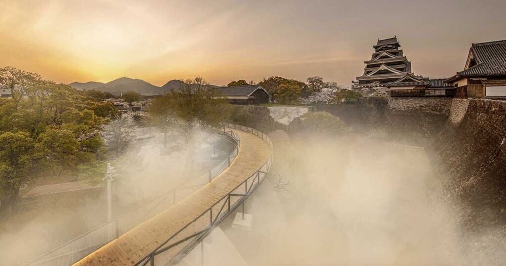 人工雲海に浮かぶ熊本城 熊本市が初の試み、11日から 世界文化遺産から演出のヒント