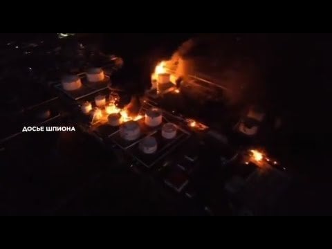 ウクライナのミサイル２発、クリミア石油施設フェオドシヤに着弾 [new drone footage]