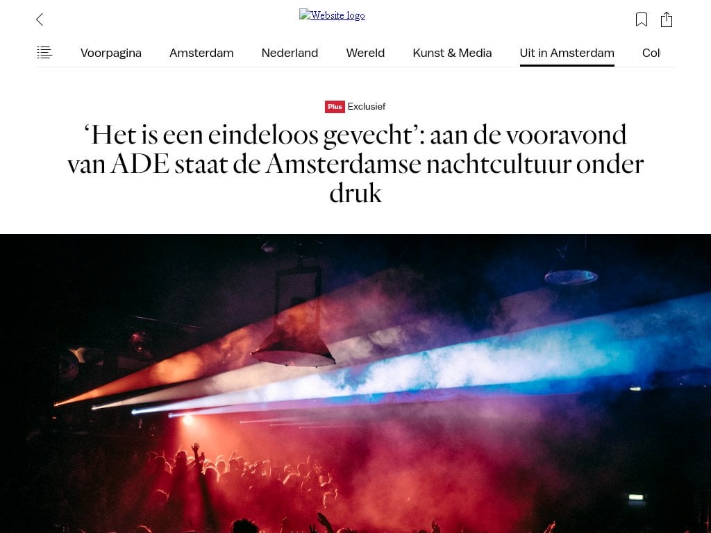 ヘット・パロール：「終わりのない戦いだ」：ADE前夜、アムステルダムの夜の文化はプレッシャーにさらされている