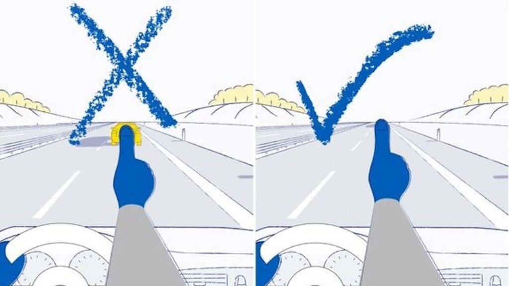 車間距離を保つ: 運転者への新しいアドバイスは文字通りに受け取らなければなりません (道路管理局はフォールアウトを明らかに見た/プレイしました)。